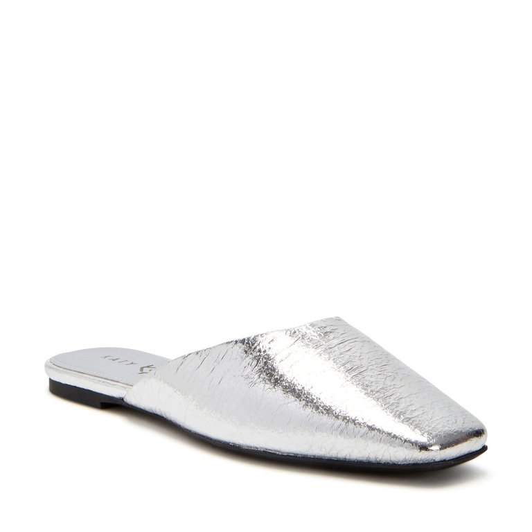 The Evie Mule - Silver