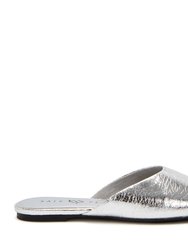 The Evie Mule - Silver - Silver