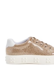 The Florral Sneaker - Champagne