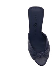 The Framing Heel Knotted Sandal - Midnight Blue