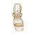 The Framing Low Heel Sandal - Gold