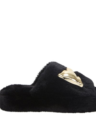 Katy Perry The Fuzzy Bow Slide - Black product