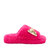 The Fuzzy Bow Slide - Hot Pink - Hot Pink