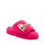 The Fuzzy Bow Slide - Hot Pink