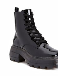 The Geli Combat Boot - Black - Black