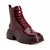 The Geli Combat Boot - Burgundy - Burgundy