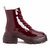 The Geli Combat Boot - Burgundy