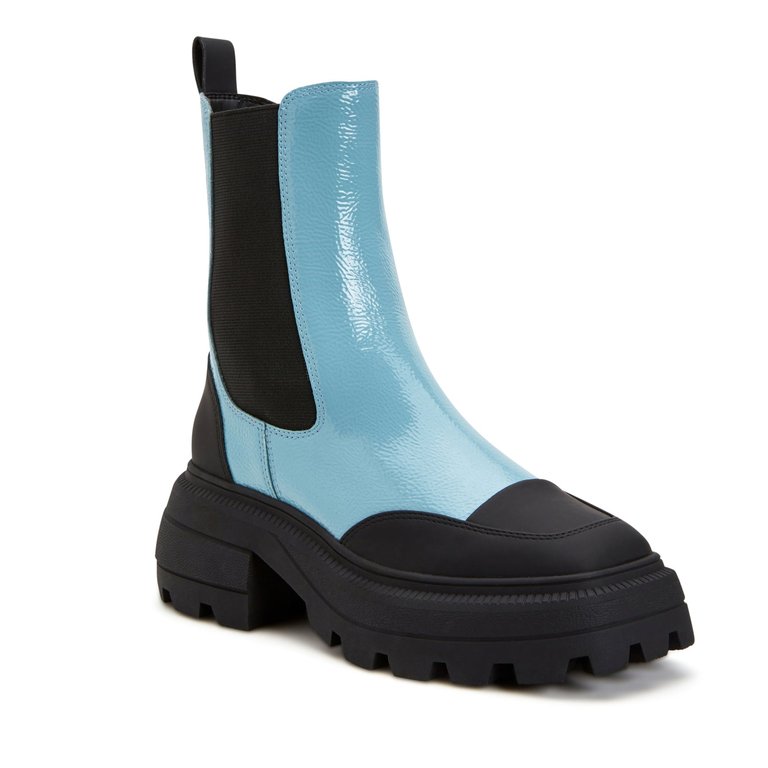 The Geli Combat Boot - Tranquil Blue - Tranquil Blue