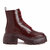 The Geli Combat Croco Emboss Boot - Burgundy