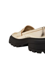 The Geli Combat Loafer - Champagne