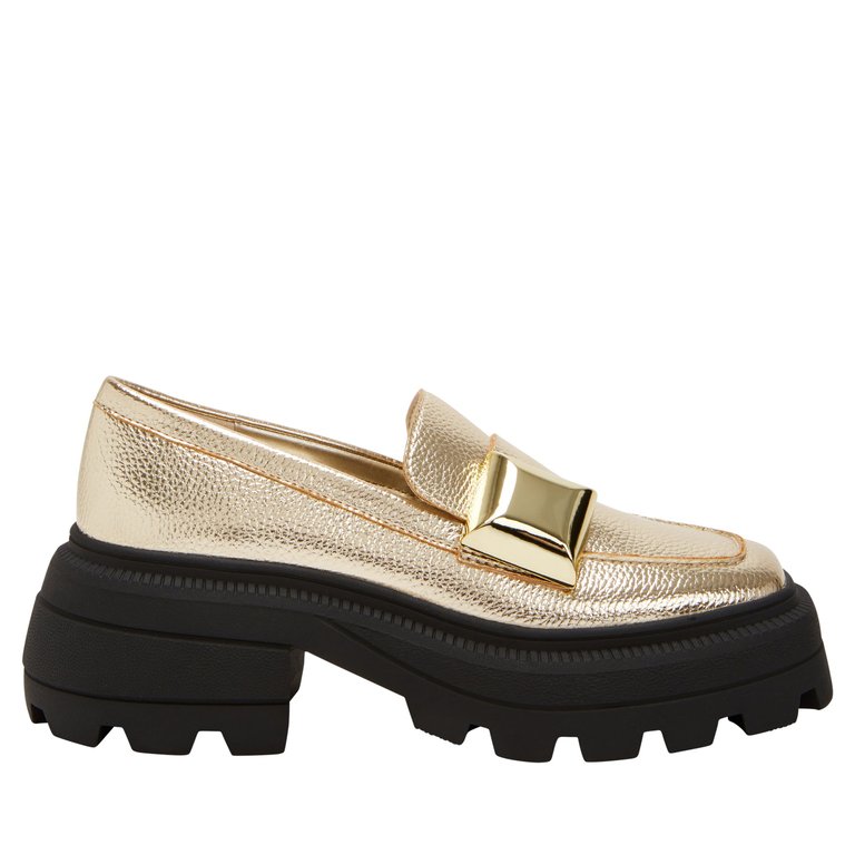 The Geli Combat Loafer - Champagne - Champagne