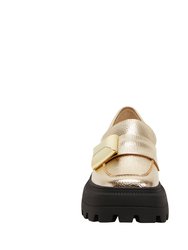 The Geli Combat Loafer - Champagne