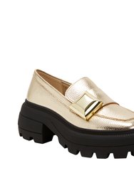 The Geli Combat Loafer - Champagne