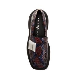 The Geli Combat Loafer - Red Multi
