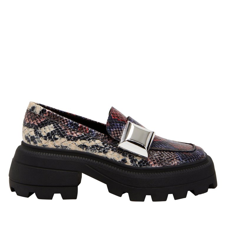 The Geli Combat Loafer - Red Multi - Red Multi