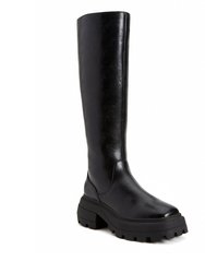 The Geli Solid Tall Boot - Black - Black