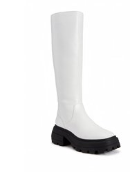 The Geli Solid Tall Boot - Optic White - Optic White