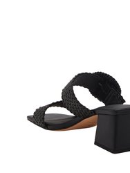 The Gemm Woven Sandal - Black