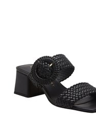 The Gemm Woven Sandal - Black