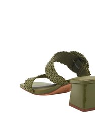 The Gemm Woven Sandal - Sea Green