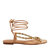 The Halie Bead Sandal - Biscotti/Gold - Biscotti/Gold