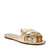 The Halie Bow Sandal - Gold