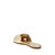 The Halie Bow Sandal - Gold