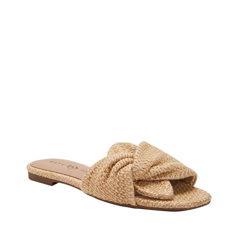 The Halie Bow Sandal - Natural - Natural