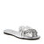 The Halie Bow Sandal - Silver
