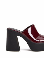 The Heightten Clog - Burgundy