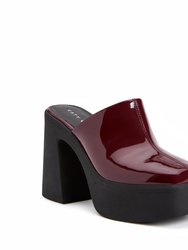 The Heightten Clog - Burgundy - Burgundy