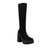 The Heightten Stretch Boot In Microsuede - Black