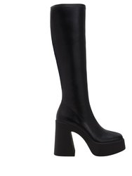 The Heightten Stretch Boot In Nappa - Black - Black