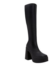 The Heightten Stretch Boot In Nappa - Black