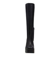 The Heightten Stretch Boot In Nappa - Black