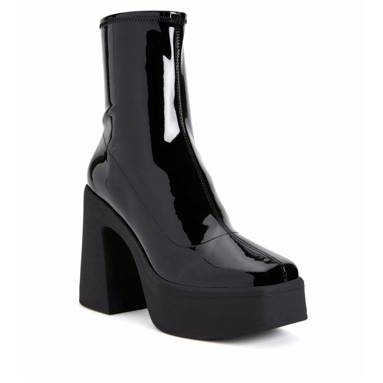 The Heightten Stretch Bootie - Black - Black