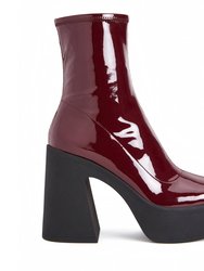 The Heightten Stretch Bootie - Burgundy