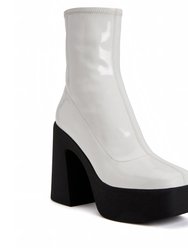 The Heightten Stretch Bootie - Optic White - Optic White