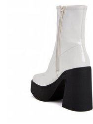 The Heightten Stretch Bootie - Optic White