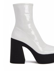 The Heightten Stretch Bootie - Optic White