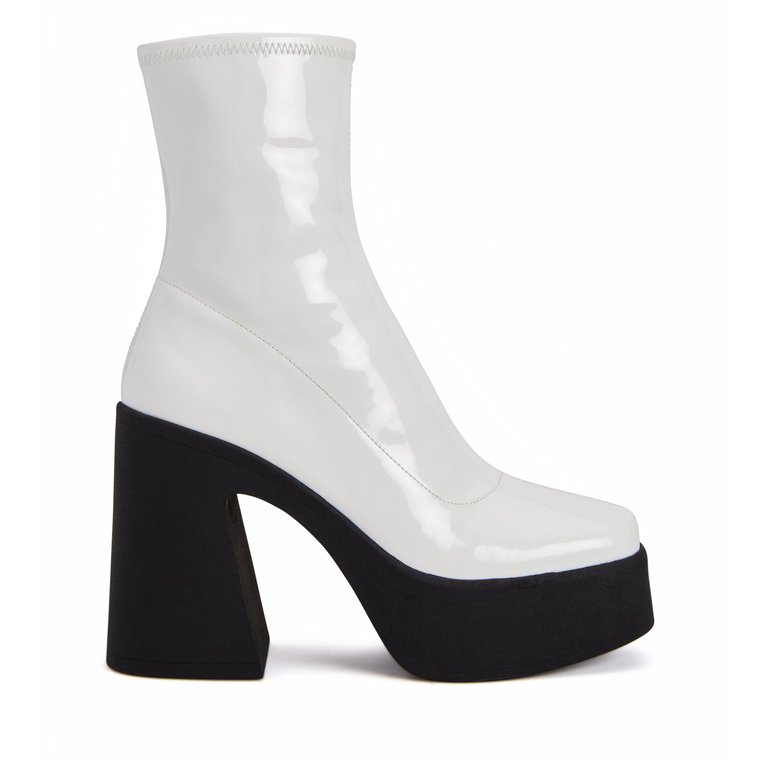 The Heightten Stretch Bootie - Optic White
