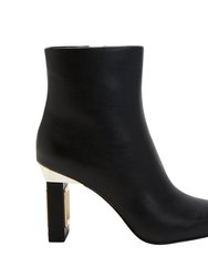 The Hollow Heel Bootie - Black - Black