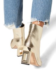 The Hollow Heel Bootie - Champagne