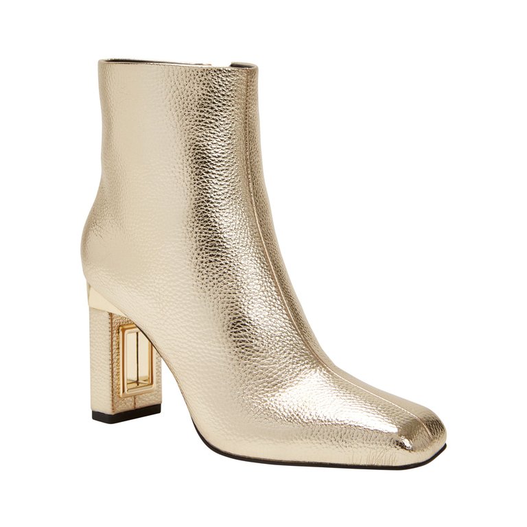 The Hollow Heel Bootie - Champagne