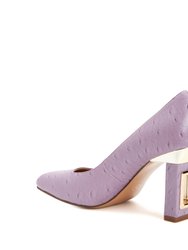 The Hollow Heel Pump Sandal - Digital Lavender