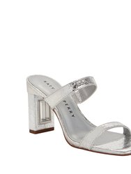 The Hollow Heel Sandal - Silver - Silver