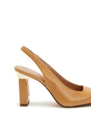 The Hollow Heel Sling Back - Biscotti