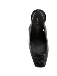 The Hollow Heel Sling Back - Black