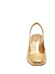 The Hollow Heel Sling Back - Gold