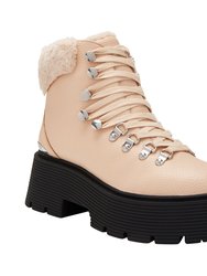 The Jenifer Lace Up Bootie - Pink Clay - Pink Clay